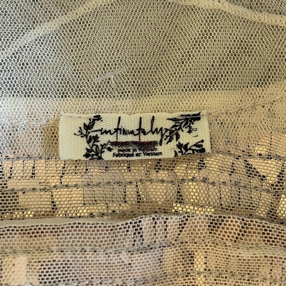 Intimately Free People Disco Fever Mini Slip Dress In Gold Size L - Picture 11 of 14